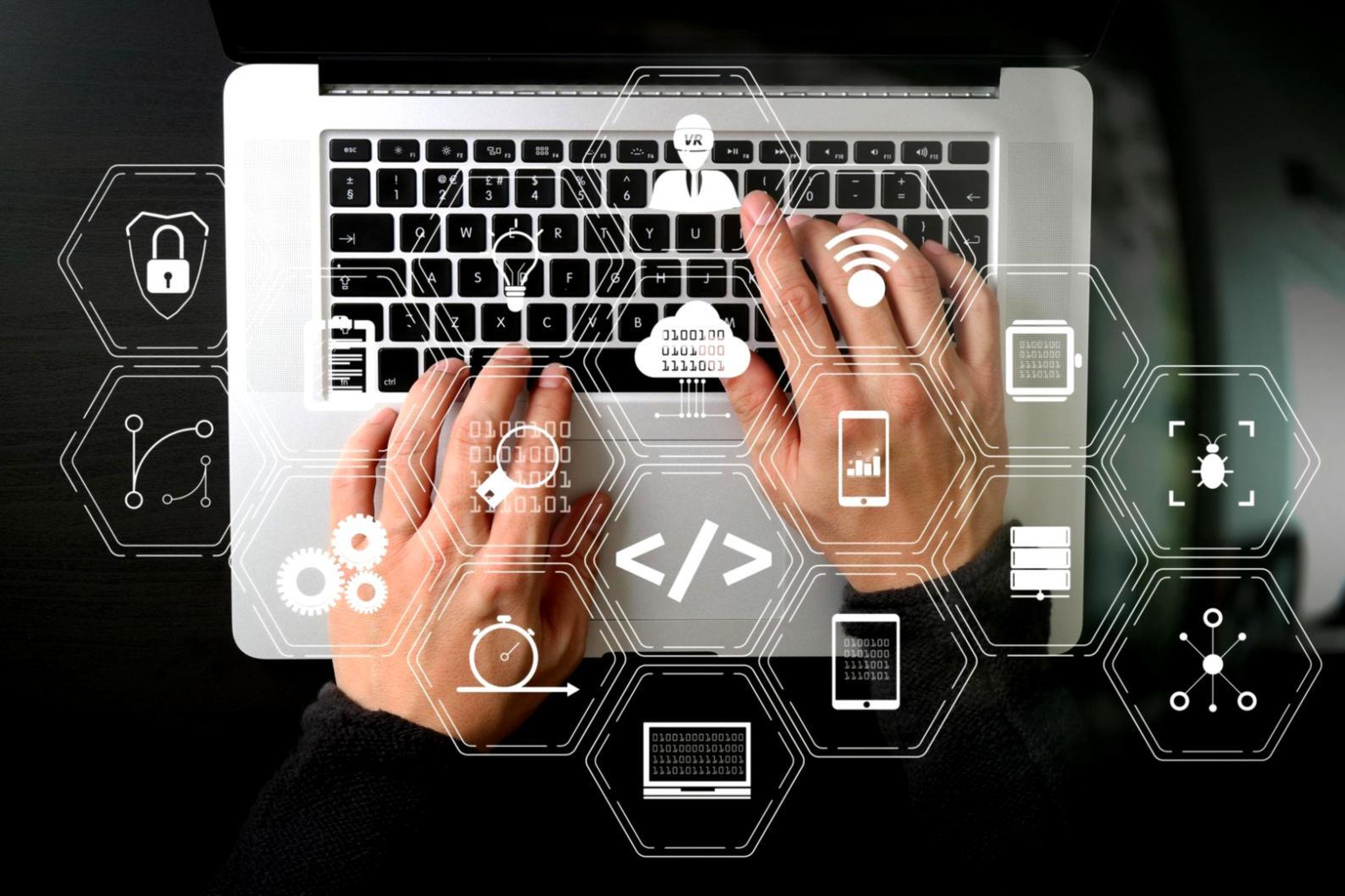 NFT marketplace development team working on blockchain architecture and smart contract implementation